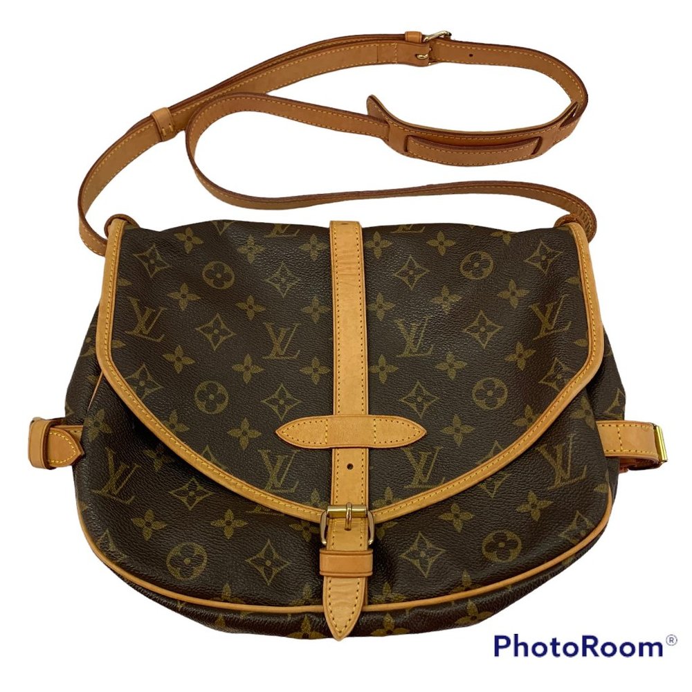 VTG Louis Vuitton Monogram Saumur 30 Handbag Purse